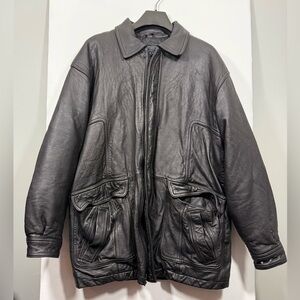 Today's Man Classic Collection Size Small Men’s Black Leather Jacket